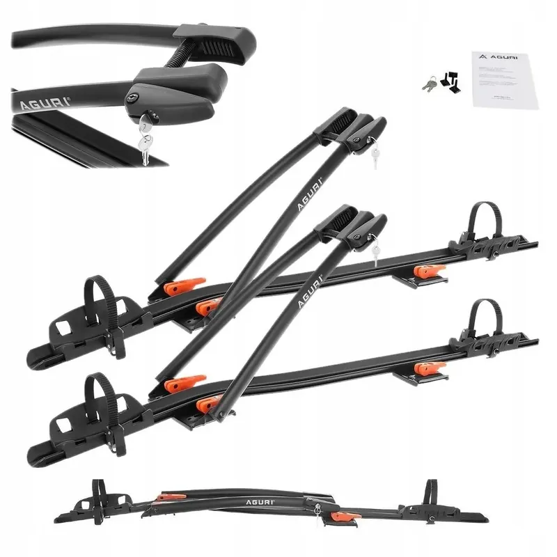 Tani 2 X Uchwyt bagażnik rowerowy AGURI ACUDA 3 czarny