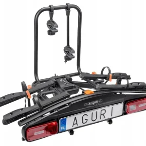 Darmowa dostawa Bagażnik rowerowy na hak Aguri Active E-Bike na 2 rowery Solidny Czarny