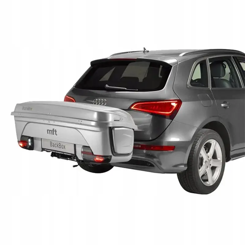 Zestaw Box na hak MFT Silver Box 300l na 4 pary nart + bagażnik na 4 rowery Tani