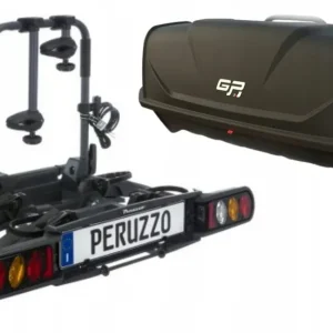 Box na platformę rowerową Peruzzo GP Box, 340 l + bagażnik Peruzzo Como 2R Nowość