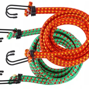 LINKA ELASTYCZNA DO BAGAŻU 4x180cm 8mm KOMPLET ZESTAW LINEK DO BAGAŻU Kup teraz