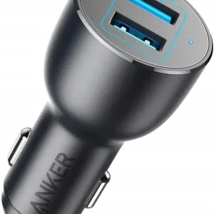 Wysoka jakość Ładowarka samochodowa Anker PowerDrive III 2-Port 36 W