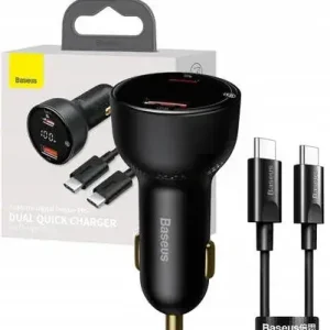 BASEUS ŁADOWARKA SAMOCHODOWA DO TELEFONU + KABEL USB USB-C 100W 20V 5A Zamów teraz