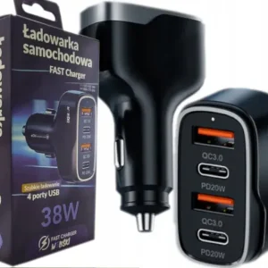 Ładowarka do samochodowu szybkie ładowanie QC 3.0 Premium