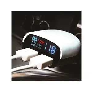 Ekspresowa dostawa ŁADOWARKA USB DO ZAPALNICZKI Z WOLTOMIERZEM 12/24 alarm voltomierz 18-30V