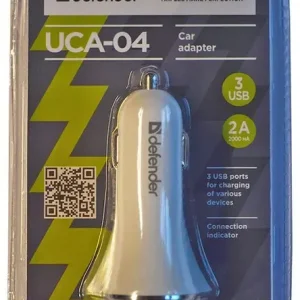 Ładowarka samochodowa UCA-04 3xUSB 6A MOCNA biała Popularny