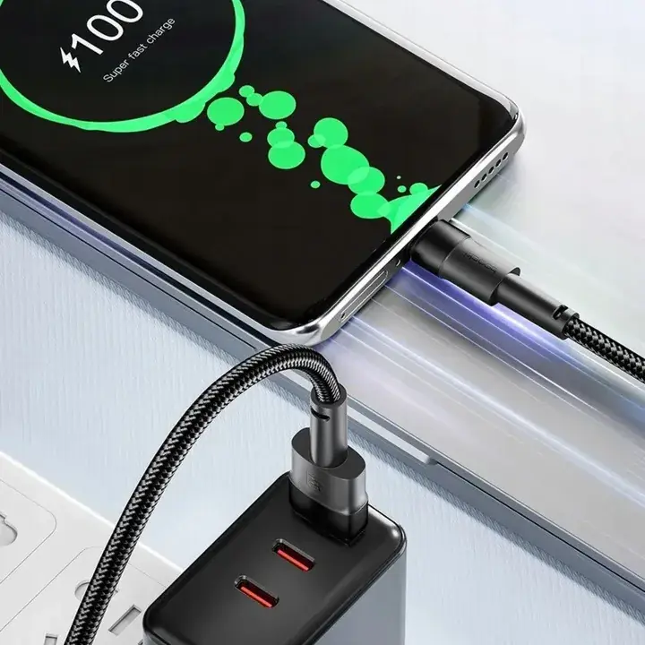 2x Szybki Kabel USB typ C 100W 2M Szybka Ładowarka Mocny ZESTAW Wysoka jakość