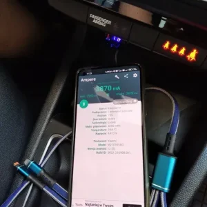 SOLIDNA MOCNA WYTRZYMAŁA SZYBKA ŁADOWARKA SAMOCHODOWA 4xUSB WYŚWIETLACZ 66W Bezpieczna płatność