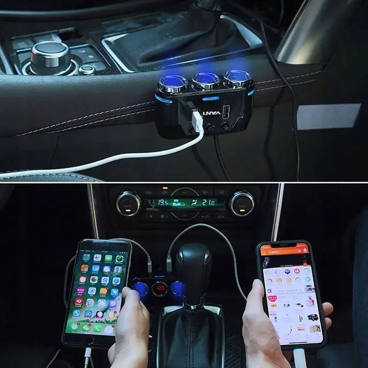 ROZDZIELACZ GNIAZDA ZAPALNICZKI SAMOCHODOWEJ 24V ROZGAŁĘŹNIK USB ŁADOWARKA Zwrot pieniędzy