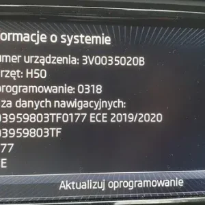 Zamów teraz MAPA KARTA SKODA COLUMBUS MIB 2024 EUROPA OCTAVIA SUPERB