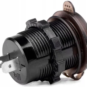 GNIAZDO SAMOCHODOWE ŁADOWARKA QC 2xUSB WOLTOMIERZ Wysoka jakość