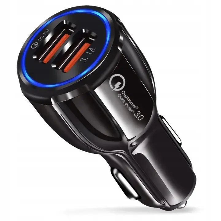 ŁADOWARKA SAMOCHODOWA ZASILACZ USB SZYBKA MOCNA 3.0 + Kabel usb TYP C Oferta limitowana