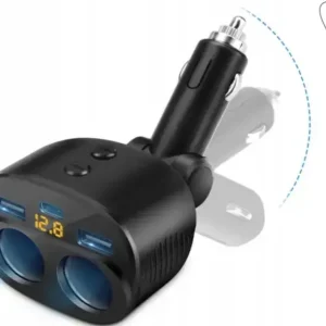 Autentyczny M.Tacho Rozgałęźnik/Rozdzielacz USB 12/24V|2 x USB|2 x zaplnicz|1 x USB-C