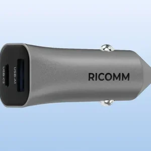 Szybka dostawa Mocna ładowarka samochodowa 38W USB-A + USB-C dwuportowa Jakość Ricomm PD