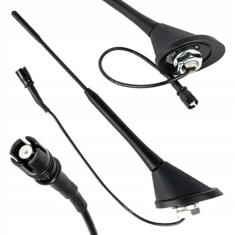 Autentyczny ANTENA SAMOCHODOWA RADIOWA FM BAT MASZT RADIOWY RAKU 2 VW SEAT AUDI 25,4CM