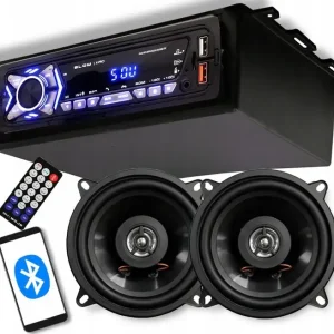 Wyprzedaż radio samochodowe BT USB AUX głośniki 13 ANTENA