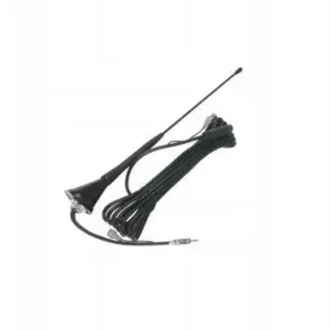 KUFIETA ANTENA SAMOCH CZARNA Z KABLEM ZE WZMACNIAC Premium