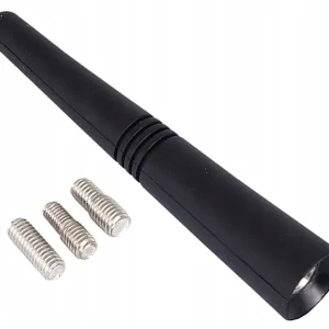 Q7C14 MASZT ANTENOWY DO RADIA GUMOWY 9cm 3 ADAPTER Nowość