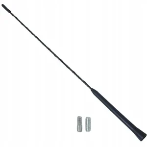 Rabat 5MM 6MM ANTENA MASZT DO RADIA BAT 41CM 2 ADAPTERY