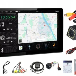 Wysoka jakość RADIO NAWIGACJA ANDROID GPS 1 DIN 9 CALI USB BT WIFI CARPLAY USB 6/128GB