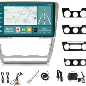Popularny RADIO NAWIGACJA CARPLAY ANDROID SKODA OCTAVIA 2 2004-2013 256GB SIM
