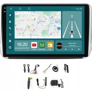 RADIO GPS ANDROID PEUGEOT 208 2008 CARPLAY WIFI 256GB MODEM SIM Bezpieczna płatność
