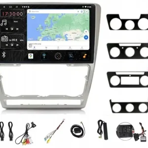 RADIO NAWIGACJA CARPLAY GPS ANDROID SKODA OCTAVIA 2 2004-2013 4GB 64GB SIM Ekspresowa dostawa