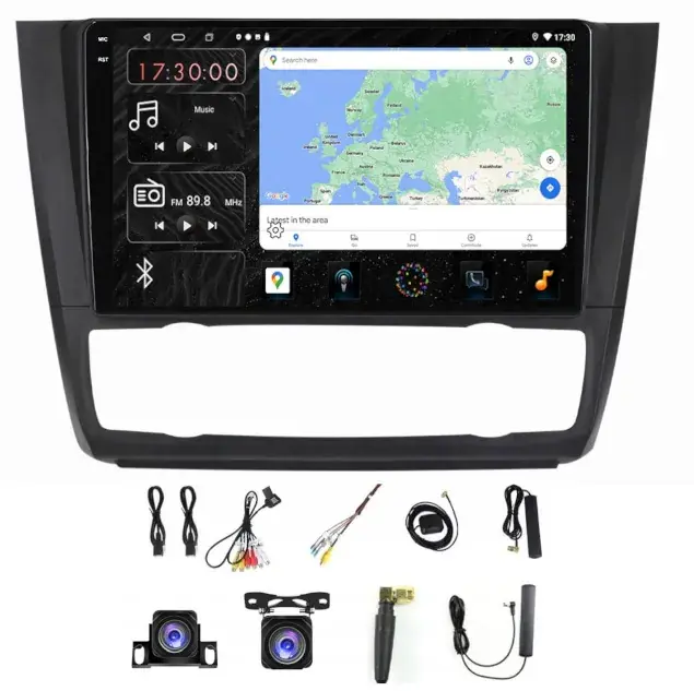 Bezpieczna płatność RADIO GPS ANDROID BMW 1 E81/E82/E87/E88 CARPLAY WIFI USB 128GB MODEM SIM