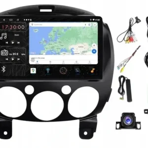 Oryginalny RADIO NAWIGACJA CARPLAY GPS ANDROID MAZDA 2 2007-2014 USB 6GB 128GB SIM