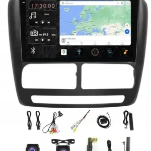 RADIO ANDROID WIFI FIAT DOBLO 2010-2015 CARPLAY WIFI USB 128GB MODEM SIM Szybka dostawa