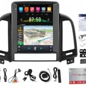 Oryginalny RADIO NAWIGACJA ANDROID GPS BT HYUNDAI SANTA FE 2006-2012 USB 4GB 64GB SIM