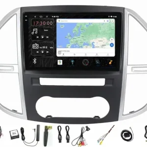 Darmowa dostawa RADIO NAWIGACJA CARPLAY GPS ANDROID MERCEDES VITO W447 USB 4GB 64GB SIM