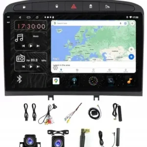 Wyprzedaż RADIO NAWIGACJA GPS ANDROID CARPLAY BT PEUGEOT 308 408 WIFI 4GB 64GB SIM