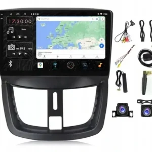 Najlepsza cena RADIO NAWIGACJA CARPLAY GPS ANDROID PEUGEOT 207 2006-2012 4GB 64GB SIM