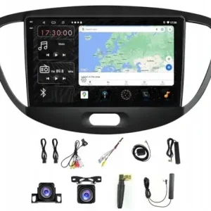 RADIO NAWIGACJA CARPLAY GPS ANDROID WIFI HYUNDAI I10 07-13 4GB 64GB SIM Premium