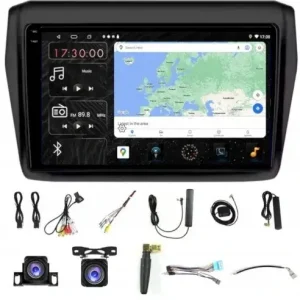 Popularny RADIO NAWIGACJA ANDROID SUZUKI SWIFT 2017-2022 WIFI CARPLAY USB 4/64GB SIM