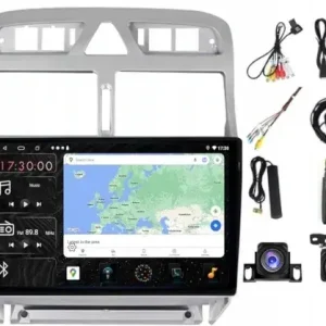 RADIO NAWIGACJA CARPLAY GPS ANDROID PEUGEOT 307 2001-2008 4GB 64GB SIM Najlepsza cena