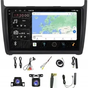 Rabat RADIO NAWIGACJA CARPLAY GPS ANDROID BT VW POLO 2008-2020 4GB 64GB SIM