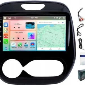 RADIO NAWIGACJA CARPLAY RENAULT CAPTUR 2013-19 WIFI ANDROID 4GB 64GB Szybka dostawa