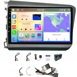 Szybka dostawa RADIO NAWIGACJA CARPLAY HONDA CIVIC 2012-2015 ANDROID WIFI 4GB 64GB