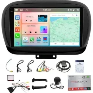 Tylko dziś RADIO NAWIGACJA CARPLAY FIAT 500 2014-2020 USB WIFI ANDROID 4GB 64GB