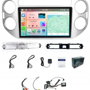 Tani RADIO NAWIGACJA CARPLAY VW TIGUAN 2007-2016 WIFI ANDROID 4GB 64GB