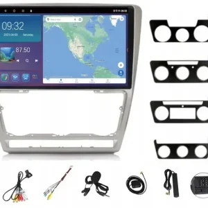 RADIO GPS ANDROID AUTO SKODA OCTAVIA 2 2007-2012 CARPLAY USB WIFI 2GB 64GB Autentyczny