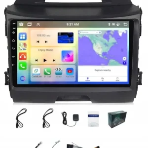 Popularny RADIO NAWIGACJA CARPLAY KIA SPORTAGE 2010-2015 BT WIFI BT ANDROID 4GB 64GB
