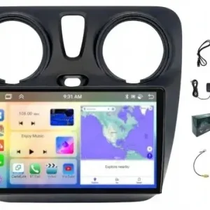 Nowość RADIO NAWIGACJA GPS DACIA LOGAN SANDERO 2012-19 CARPLAY WIFI 4GB 64GB