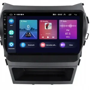 Wysoka jakość RADIO ANDROID NAWIGACJA HYUNDAI SANTE FE IX45 2013-2017 BT CARPLAY 2GB 64GB
