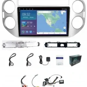 Bezpieczna płatność RADIO NAWIGACJA GPS ANDROID VW TIGUAN 2007-2016 USB WIFI CARPLAY BT 64GB