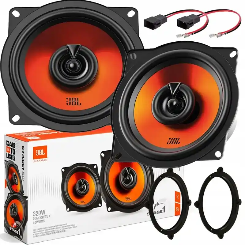 Darmowa dostawa JBL 52F MOCNE GŁOŚNIKI 13cm 320 WATT AUDI A3 8L DRZWI PRZÓD DYSTANSE
