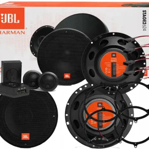 Tylko dziś JBL STAGE2 604C + 624 GŁOŚNIKI DO AUDI A6 C5 PRZÓD + TYŁ ADAPTERY
