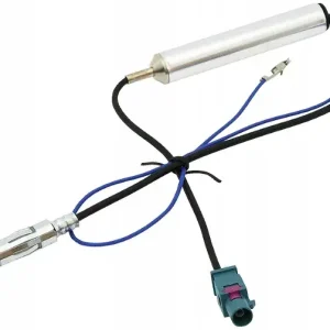 WZMACNIACZ ANTENOWY SEPARATOR FAKRA - DIN DO RADIA AUDI SKODA SEAT VW OPEL Oryginalny